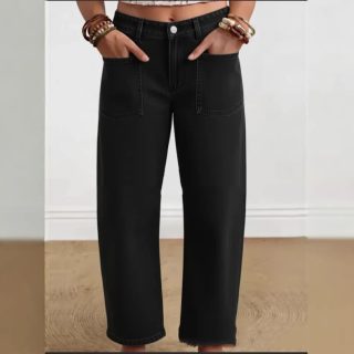 Women's Casual Solid-Color Fashionable Cotton Pants