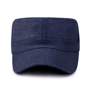 SpringSummer Linen Mesh Breathable Flat-Crown Cap