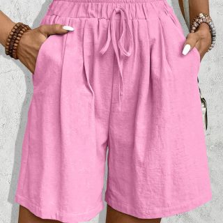 Ice Silk Wide-leg Shorts Casual And Versatile