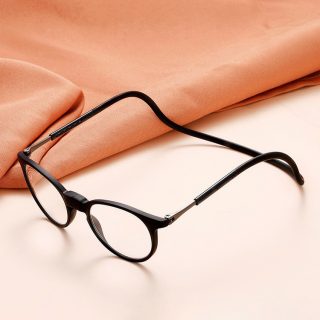 Foldable Magnetic-Attachment Neck-Hanging Reading Glasses With Blue-Light Blocking Portable