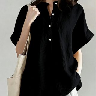 Mid-length And Long-sleeve Chic Casual Loose-fit T-shirt